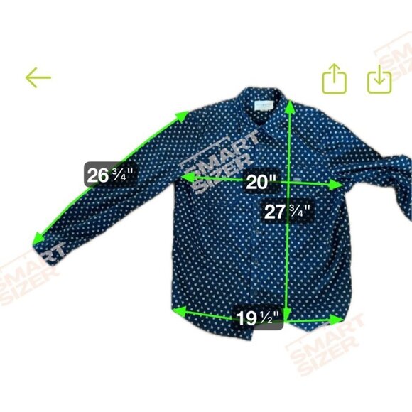 Denim & Supply Ralph Lauren Shirt Navy Blue Floral Long Sleeve Shirt XL - Picture 7 of 8